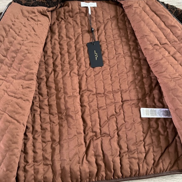 Rag & Bone  Sun Sherpa Zip Up Leopard Jacket - Picture 11 of 17